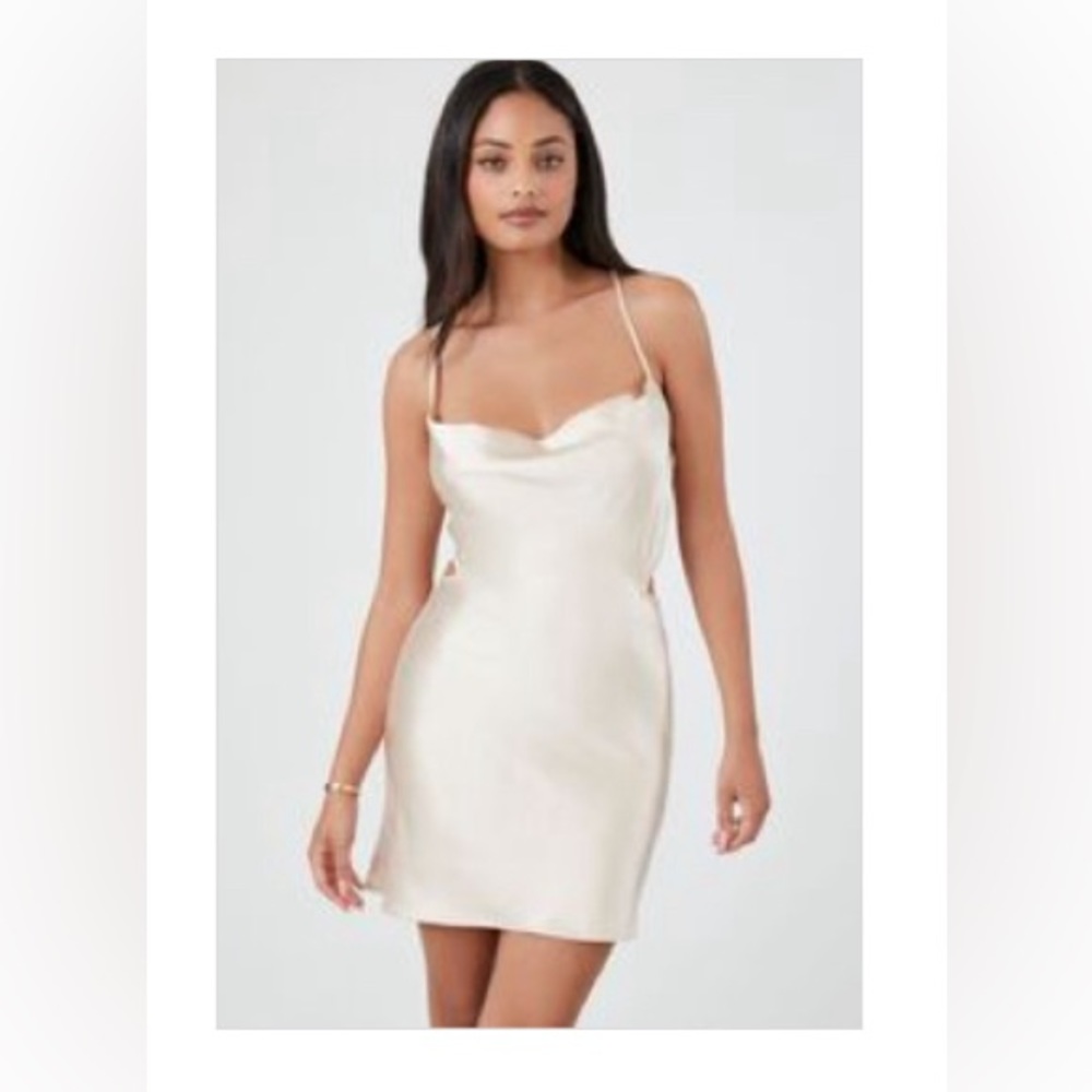 New Satin mini slip Dress S